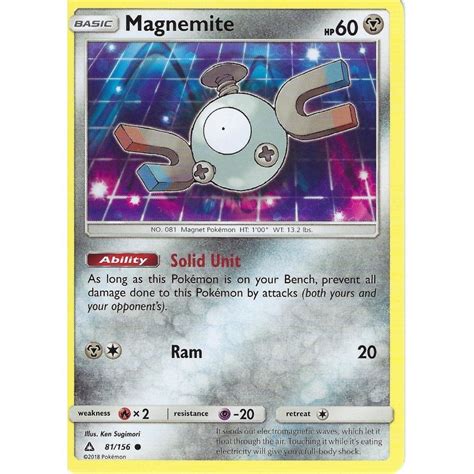 Pokemon Trading Card Game Magnemite Common Sm Ultra Prism