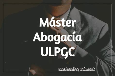 Máster Abogacía Ulpgc ⚖️ 👉【