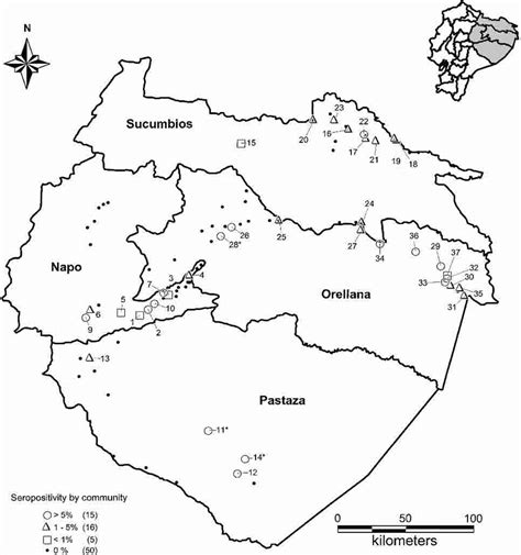 Map Of Ecuador Showing The Study Area In The Amazon Region And The