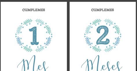 Tarjetas bebé Cumplemes pdf Tarjeta de cumple Tarjetas para bebe