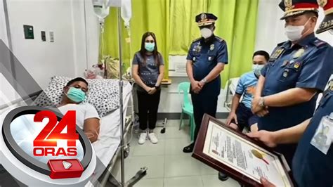 2 Pulis Na Nasugatan Sa Entrapment Sa Bataan Pinarangalan Ni PNP Chief