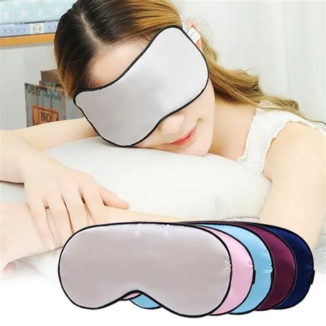 1pc Pure Silk Sleep Rest Eye Mask Padded Shade Cover Travel Relax Aid