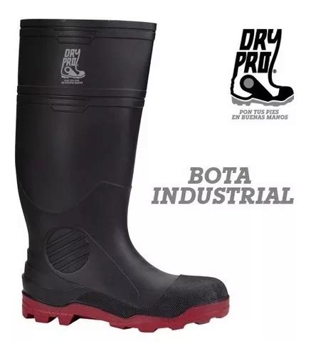 Bota Industrial Dry Pro Negra Con Suela Roja Talla Y Mercadolibre