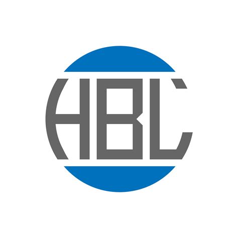 HBL letter logo design on white background. HBL creative initials circle logo concept. HBL ...