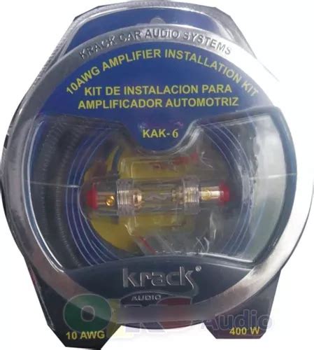 Kit De Instalación Para Amplificador Calibre 6 Krack Kak 6 Meses sin