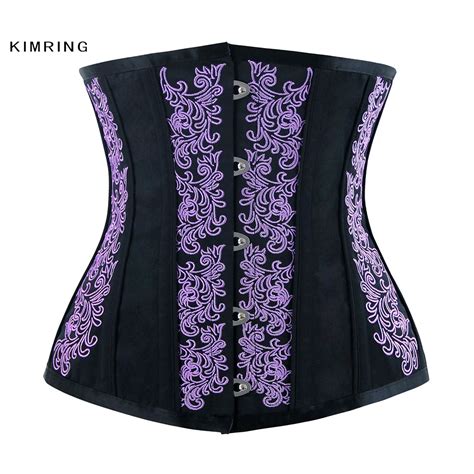 Kimring Steampunk Corset Waist Cincher Corset And Bustier Steel Boned