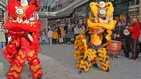 Lion Dance Happy Chinese New Year Edinburgh St James Quarter