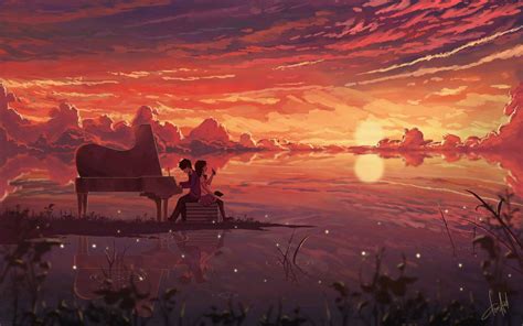 Sad Sunset Anime Wallpapers - Wallpaper Cave