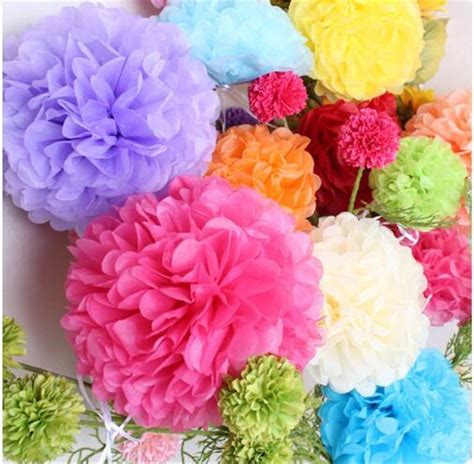 Royal Blue Tissue Paper Pom Poms Tissue Paper Flower For Etsy