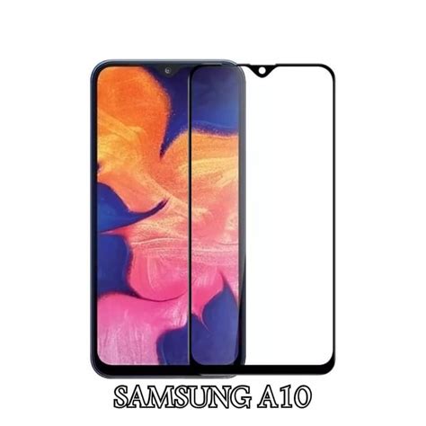 Jual Tempered Glass Samsung Galaxy A10 Full Cover Warna 5d 6d 9d Hitam Shopee Indonesia