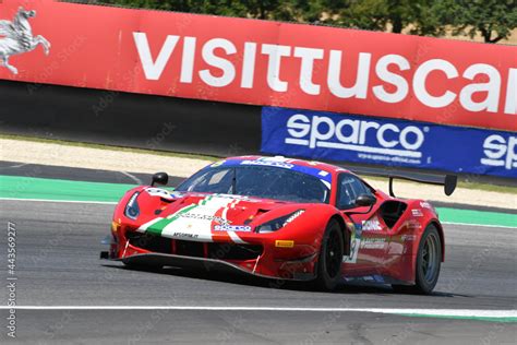 Scarperia It July Ferrari Gt Evo Of Team Af Corse Drive