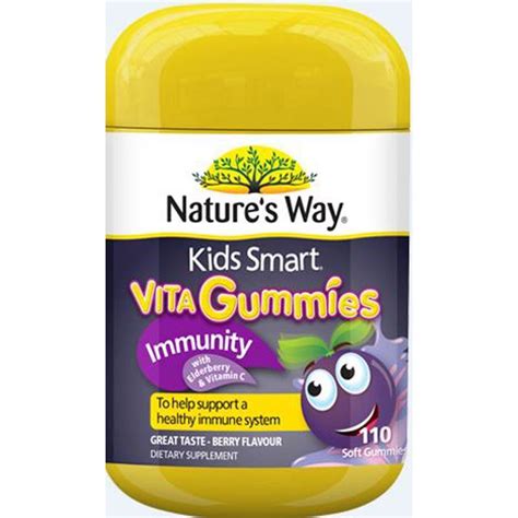 Buy Nature's Way Kids Smart Vita Gummies Immunity 110 Gummies Online at ...