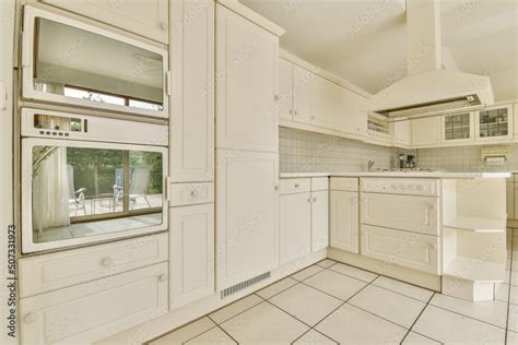 Vintage kitchen interior with appliances Stock Photo | Adobe Stock