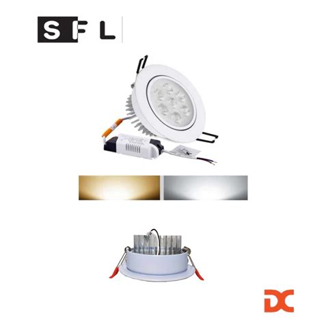 Sfl 7w Led Ceiling Downlight Shopee Malaysia