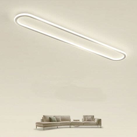 Plafoniera Moderna A Led 57 Watt Lampada Ovale Da Soffitto Luce Fredda