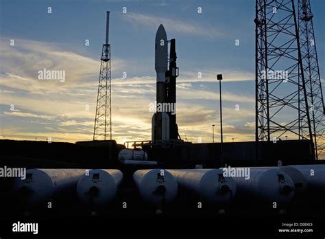 An Atlas Rocket Ready For Liftoff Stock Photo Alamy