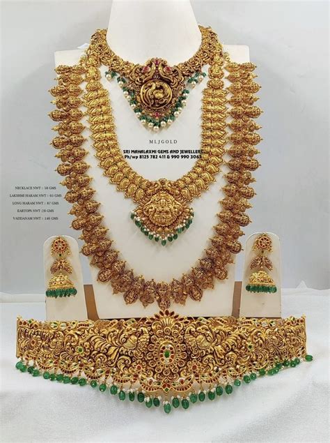 Pin By Jhansi On Kasumalaandnakshiharam In Gold Necklace Indian