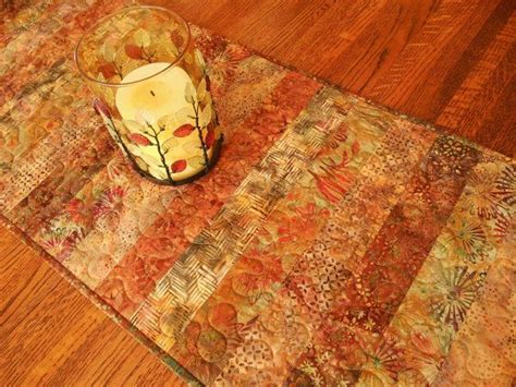 Autumn Batik Table Runner Quilted Table Runner Fall By Susiquilts Fall