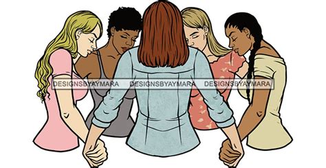 Group Of Women Praying Together Equality Ethnic Freedom Blm Etsy