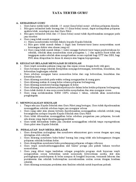 3 Tata Tertib Guru Pdf