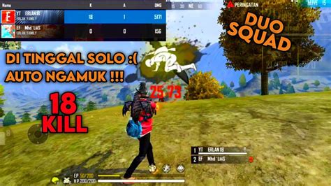 Duo Vs Squad Di Tinggal Solo Kill Youtube