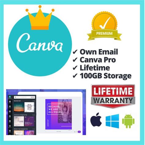 Buy CANVA Pro Lifetime Premium Subscription Canva Pro Account Online In