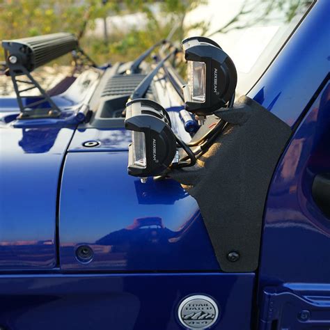 A Pillar Dual Led Cube Light Mount 4 Pods Lamp For JEEP Wrangler JL