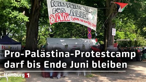 Pro Pal Stina Protestcamp Mahnwache Darf Bis Zum Juni Bleiben