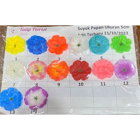 Jual Bunga Suyok Cm Lapis Isi Papan Dekorasi Shopee Indonesia