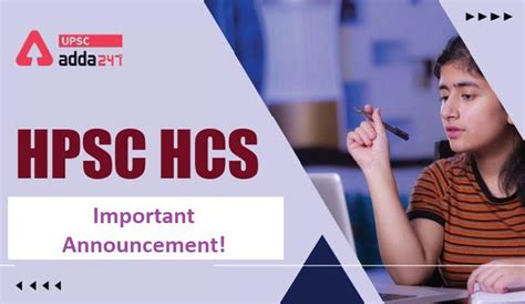 Hpsc Hcs Main Exam Date Released