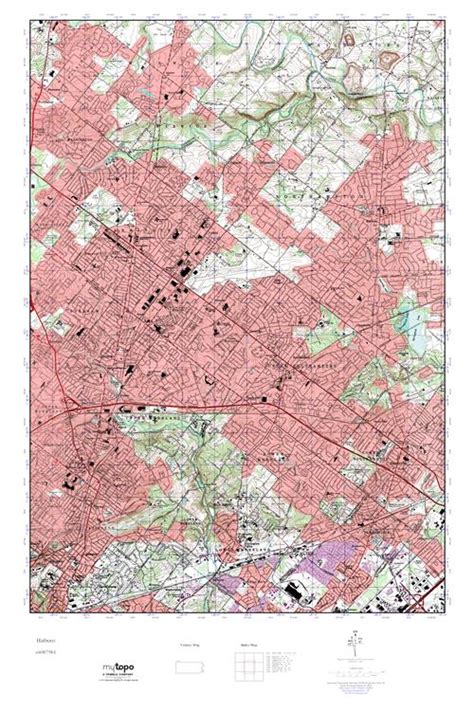 Mytopo Hatboro Pennsylvania Usgs Quad Topo Map