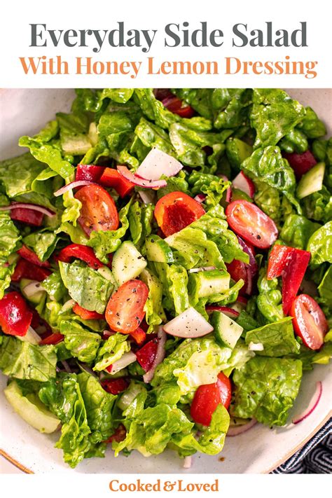 Side Salad With Lemon Honey Vinaigrette Recipe Ocean