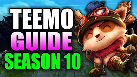 HOW TO PLAY TEEMO SEASON 10 Best Build Runes Gameplay S10 Teemo