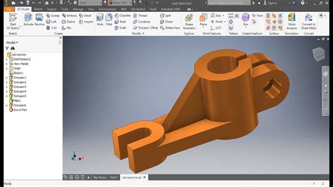 Cad Drawing With Inventor Autodesk Autocad Tutorial Exercises