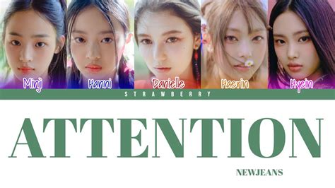 NEWJEANS Attention Color Coded Lyrics Han Rom Eng YouTube