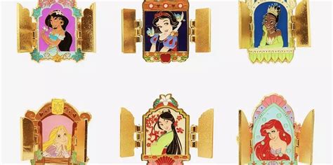 Disney Princess Hinged Window Blind Box Pin Set At Hot Topic Disney