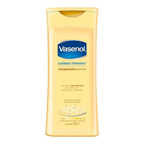 Crema corporal Vasenol humectación total 400 ml Walmart