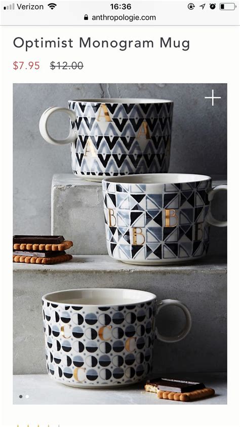 Anthropologie monogram mugs | Mugs, Monogram, Glassware