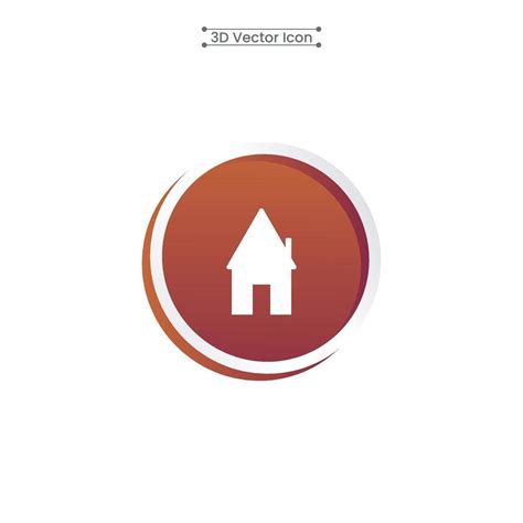 3D Red Home Icon Vector Illustration 10035319 Vector Art at Vecteezy