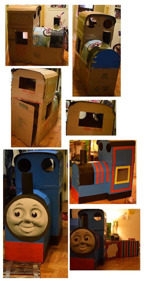 My Own Attempt In Making A Thomas From Cardboard Boxes Diy Thomas