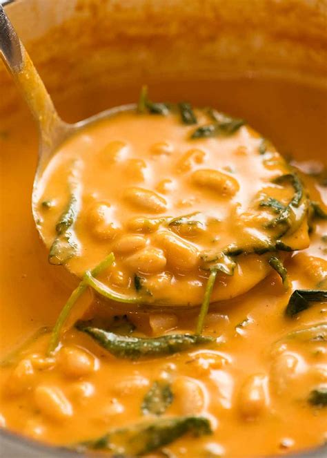 Creamy Tomato Bean Soup Recipetin Eats