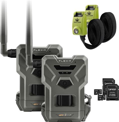 Amazon Spypoint Flex M Twin Pack Cellular Hunting Trail Cameras