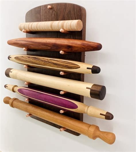 Rolling Pin Holder Rolling Pin Rack Rolling Pins Racks Etsy