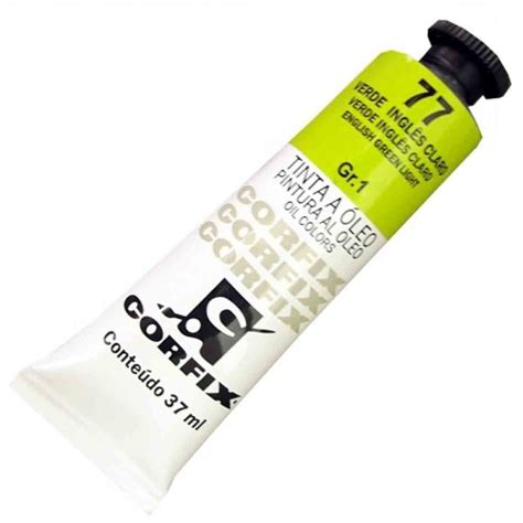 Tinta Oleo Corfix G Verde Ingles Claro Ml Shopee Brasil