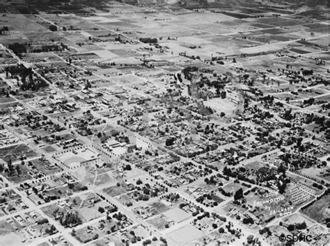 Escondido Aerial 1931 San Diego History Center