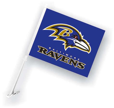 Baltimore Ravens Car Flags | BSI, fremont die, nfl, pro, football, sports