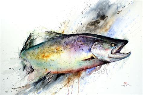 Koi Watercolor Print Fish Painting By Dean Crouser Art And Collectibles