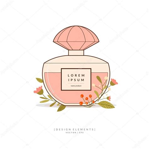 Perfume bottle. Element for design, card, poster Stock Vector Image by ...