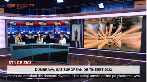 DADA TV Știi ce zic cu Alina ZAHARIUC directorul Palatului Copiilor