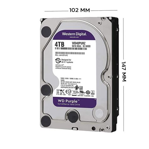 Ổ Cứng Hdd Western Purple 1tb 3 5 Inch 5400rpm Hacom